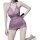 Sexy vintage butterfly floral sheer cheongsam set - lace-up bodycon sleepwear outfit
