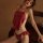 Sexy vintage lace bodysuit set featuring open-crotch design and tie-up detail, perfect for seductive lingerie sleepwear.