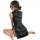 Sexy vintage qipao lingerie set - retro chinese-inspired role play outfit with side-tie straps, elegant black design, perfect...