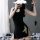 Elegant black velvet qipao with gold embroidery, high-slit design, perfect nightwear for adults.