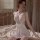 Sexy womens sleepwear set featuring a lace cami dress with underwire, offering a body-conscious silhouette and pure elegance.