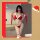 Sexy new year themed lingerie set - three-piece holiday costume with open-crotch design for playful outfit inspiration