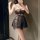 New sheer floral fairy sleepwear set featuring a romantic lace cami and skirt ensemble, perfect for women seeking elegant and...