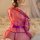 Sheer lace sensual sleepwear set featuring a transparent mesh robe with matching delicate lingerie, perfect for women seeking...