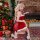 Sexy christmas costume featuring a red reindeer-themed lingerie set with festive accessories, perfect for holiday celebration...