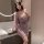 Elegant kimono-style sleep dress with wide sleeves, seductive design for women, perfect for pure and tempting look.
