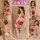 Sexy santa claus-themed lingerie set featuring festive designs, perfect for holiday celebrations and cosplay events.