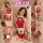 Sexy santa-themed lingerie set featuring festive design elements, perfect for holiday celebrations.