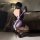 Shuoyao purple temptation sheer maid costume set - sexy see-through lingerie outfit with rear exposure & chest reveal