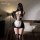 Shuoyao purple temptation sheer maid costume set - sexy see-through lingerie outfit with rear exposure & chest reveal