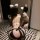 Woman wearing shuyao sexy ol secretary lingerie set with cat ears, posing in front of mirror.
