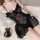 Sexy sheer cami with lace design, perfect for women seeking romantic sleep set. plus size option available.