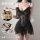 Sexy sheer cami with lace detailing, perfect for women seeking elegant sleepwear. includes matching briefs for a cohesive loo...