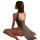 Sexy high-slit silk-look cheongsam lingerie dress, stretchy breathable summer nightwear for women.