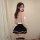 Seductive maid-themed bodysuit featuring silky velvet and lace details, offering a bare-bottom design with a plunging necklin...