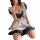 Sexy siqing lingerie set featuring a cute maid costume with ruffled details, perfect for cosplay and role play ensembles.