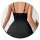 Solid black dress featuring lace trim, adjustable straps, and heart clasp detail.