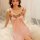 Spring blossom embroidered satin sleep dress - sexy silk-look loungewear for women, one-piece pajama set with floral appliqué...