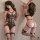 Strap-on bodysuit lingerie set - seductive open-crotch bondage romper, pure temptation sleepwear for adults