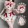 Strawberry print lingerie set - cute cross-strap sleepwear with bow detail, sexy yet playful student-style outfit