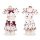 Strawberry print lingerie set - cute cross-strap sleepwear with bow detail, sexy yet playful student-style outfit