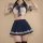 Hot student uniform lingerie set - sexy schoolgirl costume for role play & cosplay, pure temptation outfit featuring a sailor...