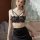 Sultry lace sheer sleepwear set featuring a delicate floral design, perfect for a night of elegance and comfort.