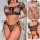 Summer off-shoulder lace sleepwear set for women – floral mesh bralette & matching bottoms with adjustable ties