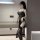 Suoqing seductive lace corset dress - split cheongsam style erotic lingerie set with peacock motif
