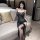 Suoqing seductive lace corset dress - split cheongsam style erotic lingerie set with peacock motif, elegant design featuring ...
