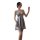 Suoqing sensual lingerie set featuring a sleek gray dress with winged straps and backless design, perfect for sexy sleepwear.
