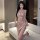 Elegant gold sequin mini dress with plunging neckline, perfect for nightclub queen vibes. flirty and alluring, ideal for part...