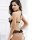 Woman modeling black lace suoqing bodysuit with open back, peekaboo bra, and open-crotch design for erotic sleepwear.