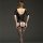 Suoqing sexy sheer mesh bodysuit with short sleeves & open-crotch design – breathable erotic lingerie set, featuring lace det...