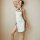 Vintage-inspired lace cheongsam lingerie featuring side slit, seductive binding, and intricate cut-out design.