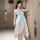 Suoqing vintage lingerie set featuring a delicate floral nightdress with sheer fabric, perfect for couples seeking a touch of...