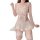 Sheer lace lingerie set with floral embroidery, featuring a mesh princess bra and panty collection for a sweet and spicy look...