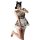 Sexy plaid maid costume dress with ruffled details, perfect for cosplay or date night outfits.