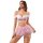 Temu pure & playful floral mesh mini skirt - sexy roleplay lingerie outfit for women featuring lace bra and thigh-high sto...