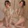 Transparent lace cheongsam sleepwear set featuring delicate floral embroidery, sheer fabric, and open-crotch design for a sed...