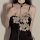 Trendy womens backless lace chemise with sheer floral detail and slim fit design for lounge and sleep
