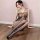 Sexy sheer bodysuit with intricate lace design, perfect for women seeking elegant and revealing legwear. ideal for foot baths...