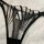 Ultra-thin sheer lace lingerie set with sensual black detailing and elegant straps, perfect for temptation and desire.