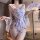Elegant sheer kimono robe featuring butterfly print, perfect for flirty sleepwear and lingerie sets.