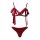 Valentines day sexy bow-tie thong set with open-crotch design - new year lingerie outfit for seduction