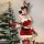 Sexy velvet bunny costume dress with reindeer antlers, perfect for new years eve party