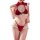 Velvet christmas & chinese new year lingerie set featuring a plus-size sexy design with a push-up bra and matching panty, per...