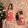 Sexy velvet christmas eve lingerie set featuring a charming santa-themed sleep dress with bunny ears, perfect for couples rol...