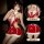 Sexy red velvet christmas sleep dress with cute bow details, perfect for new year eve role play outfits.