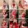 Sexy red velvet christmas-themed sleepwear set featuring bunny ears and festive designs, perfect for holiday role play and co...